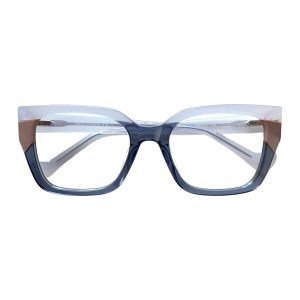 Óculos MYZ QUADRADO BRANCO COM CINZA TRANSLUCIDO