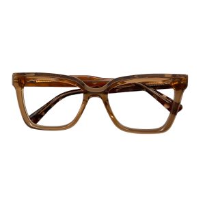 Óculos MYZ QUADRADO MARROM TRASPARENTE