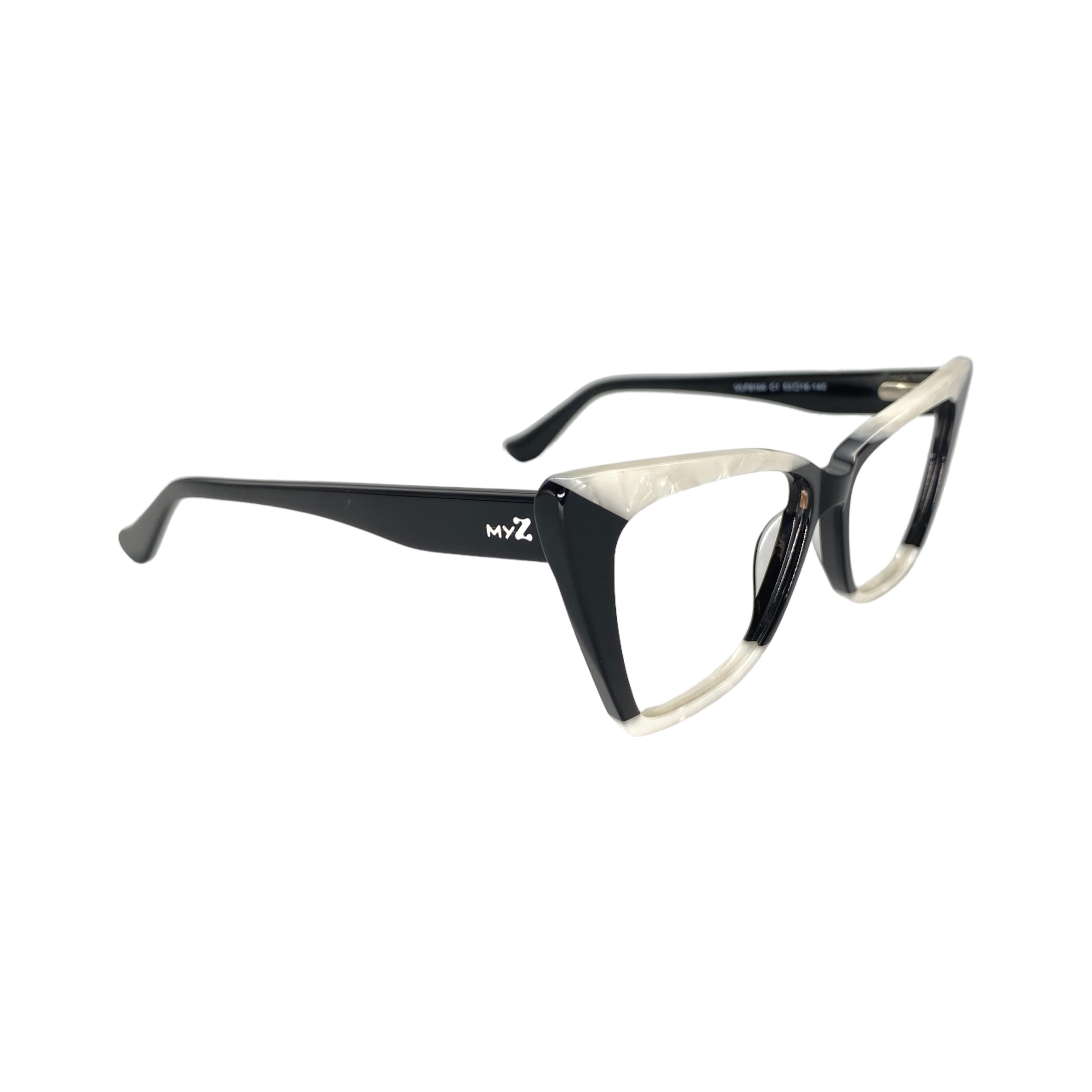 Óculos MYZ GATINHO PRETO E MARFIM - Imagem 2