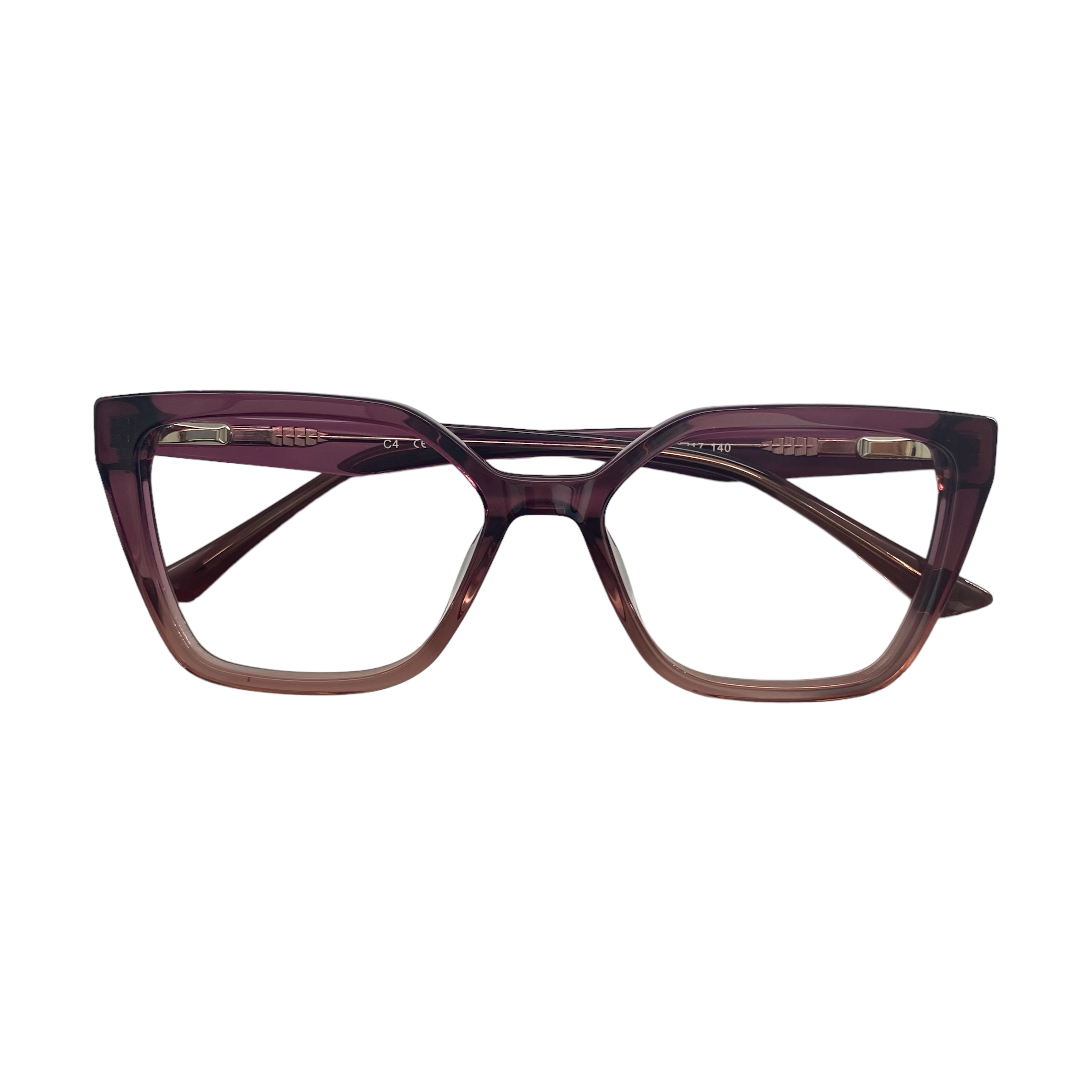 Óculos MYZ QUADRADO ROXO TRANSLUCIDO