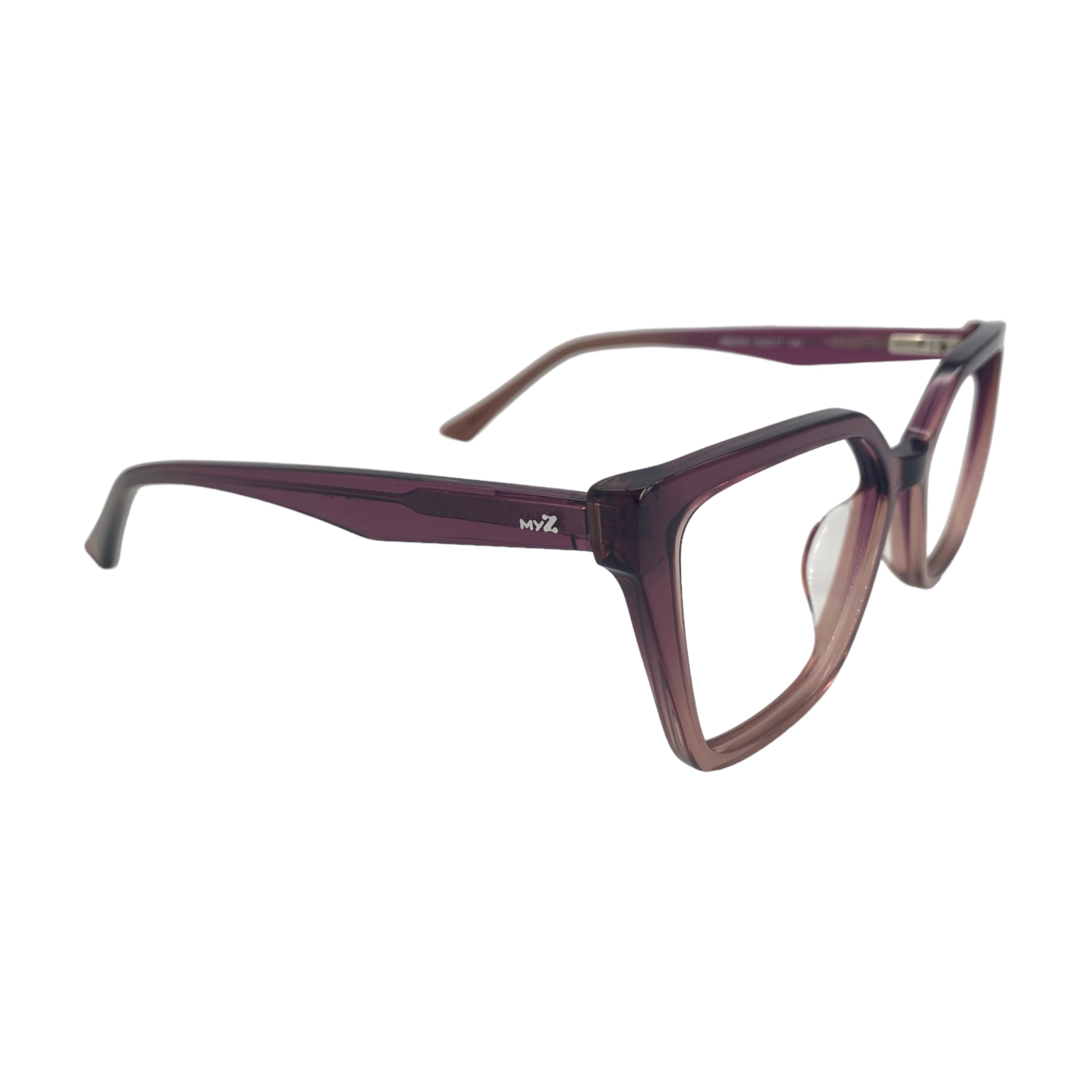 Óculos MYZ QUADRADO ROXO TRANSLUCIDO - Imagem 2