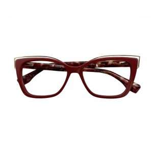 Óculos MYZ GATINHO VINHO COM DETALHES OURO