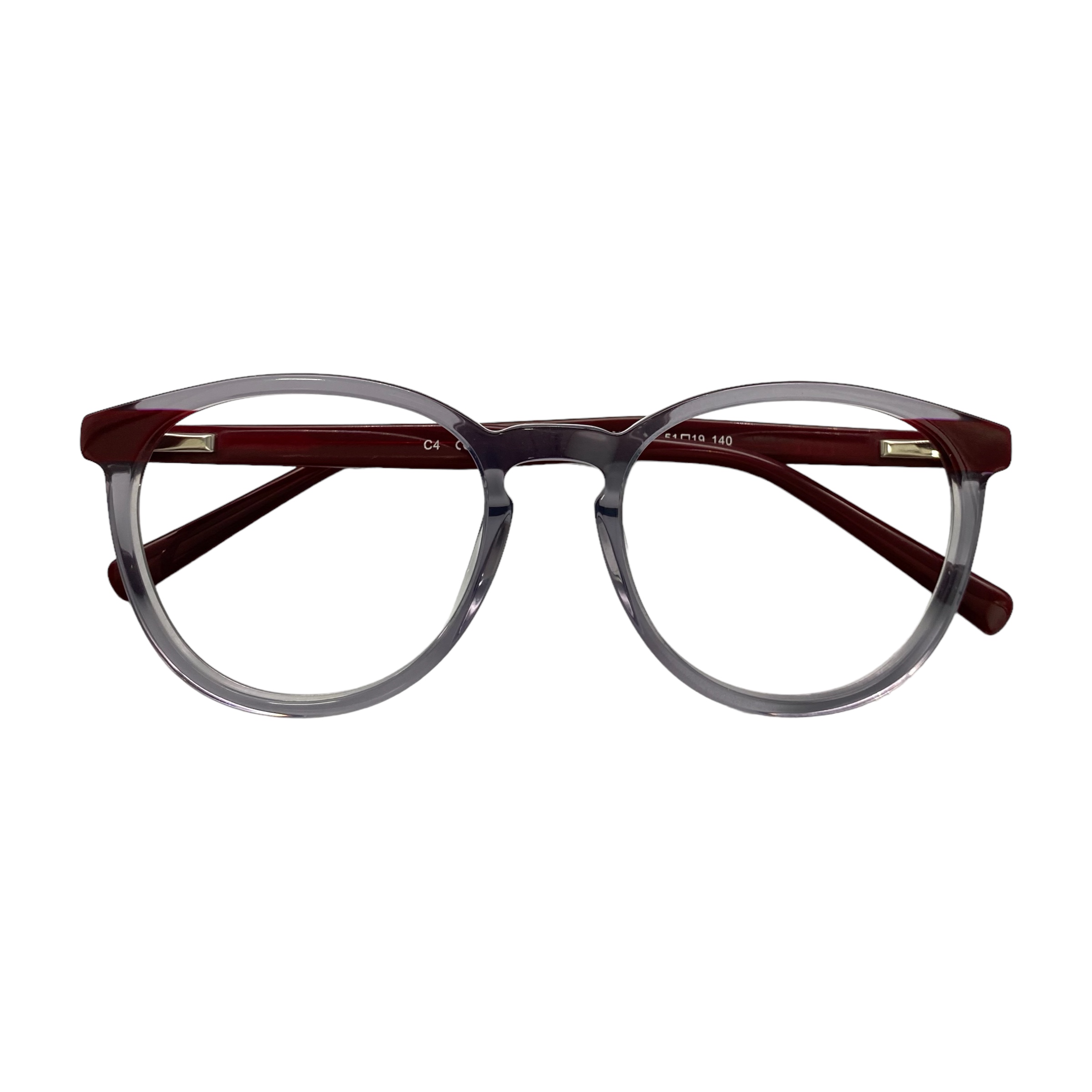 Óculos MYZ REDONDO CINZA TRANSPARENTE