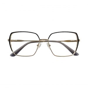 Óculos MYZ QUADRADO PRETO E OURO