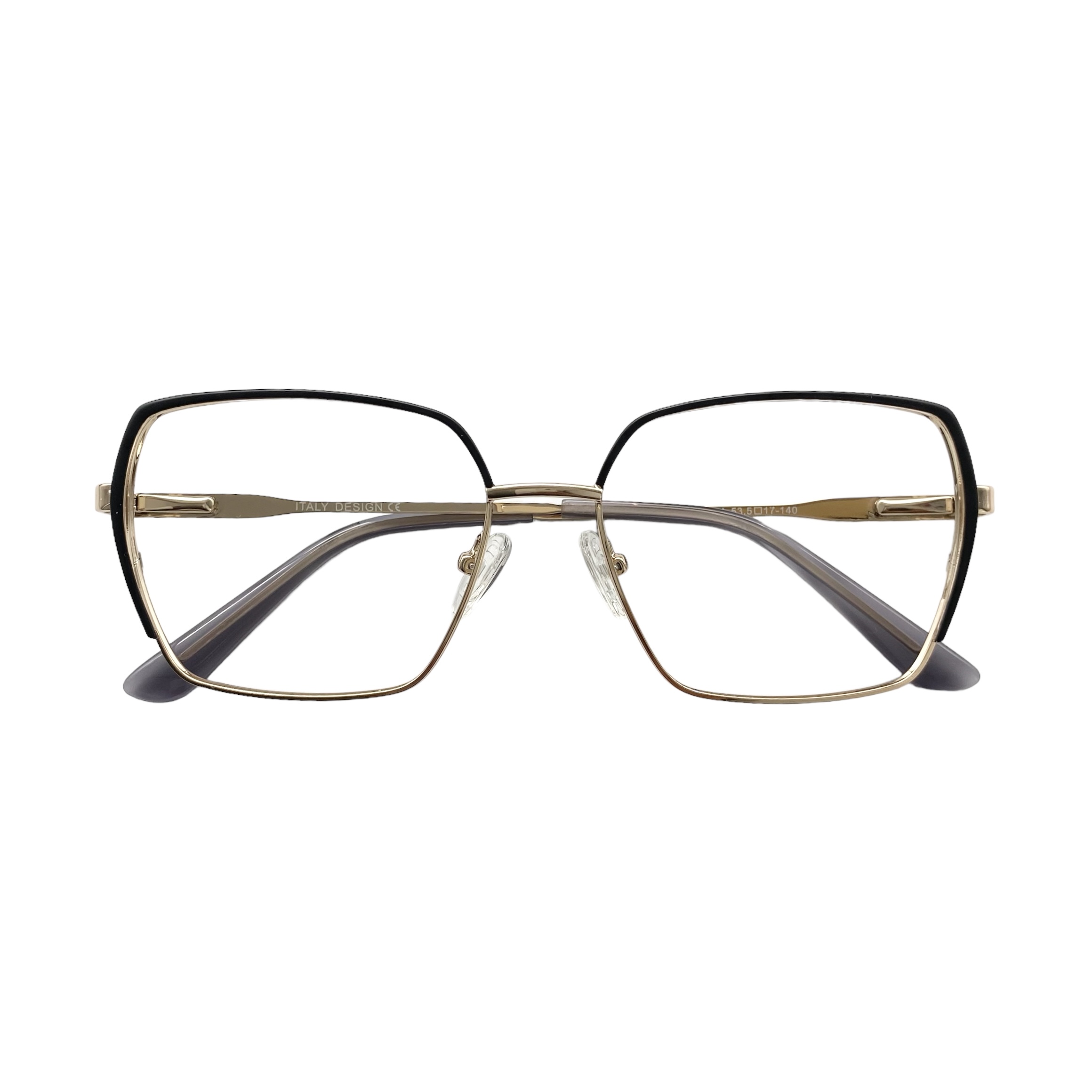 Óculos MYZ QUADRADO PRETO E OURO