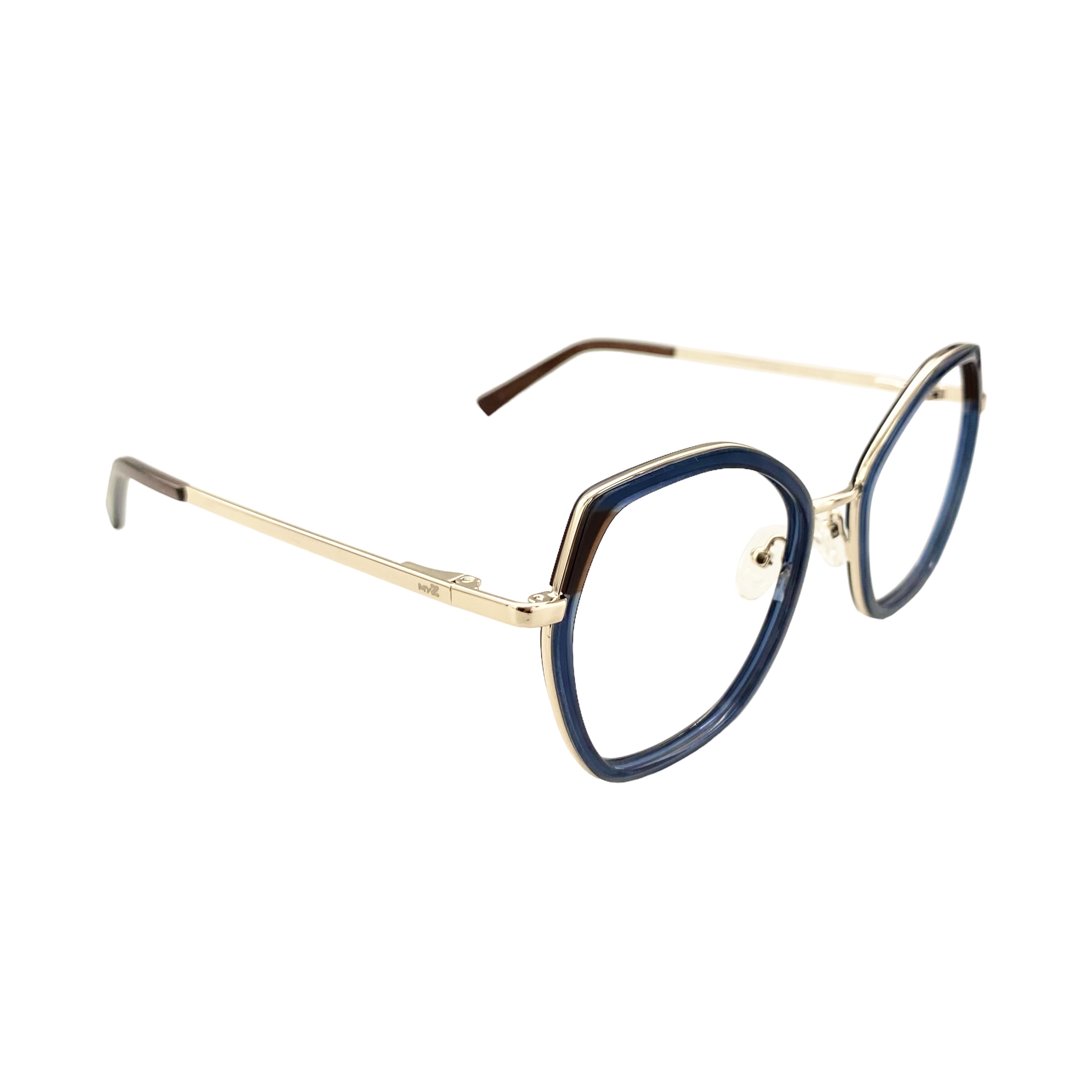 Óculos MYZ OVAL AZUL TRANSLÚCIDO - Imagem 2