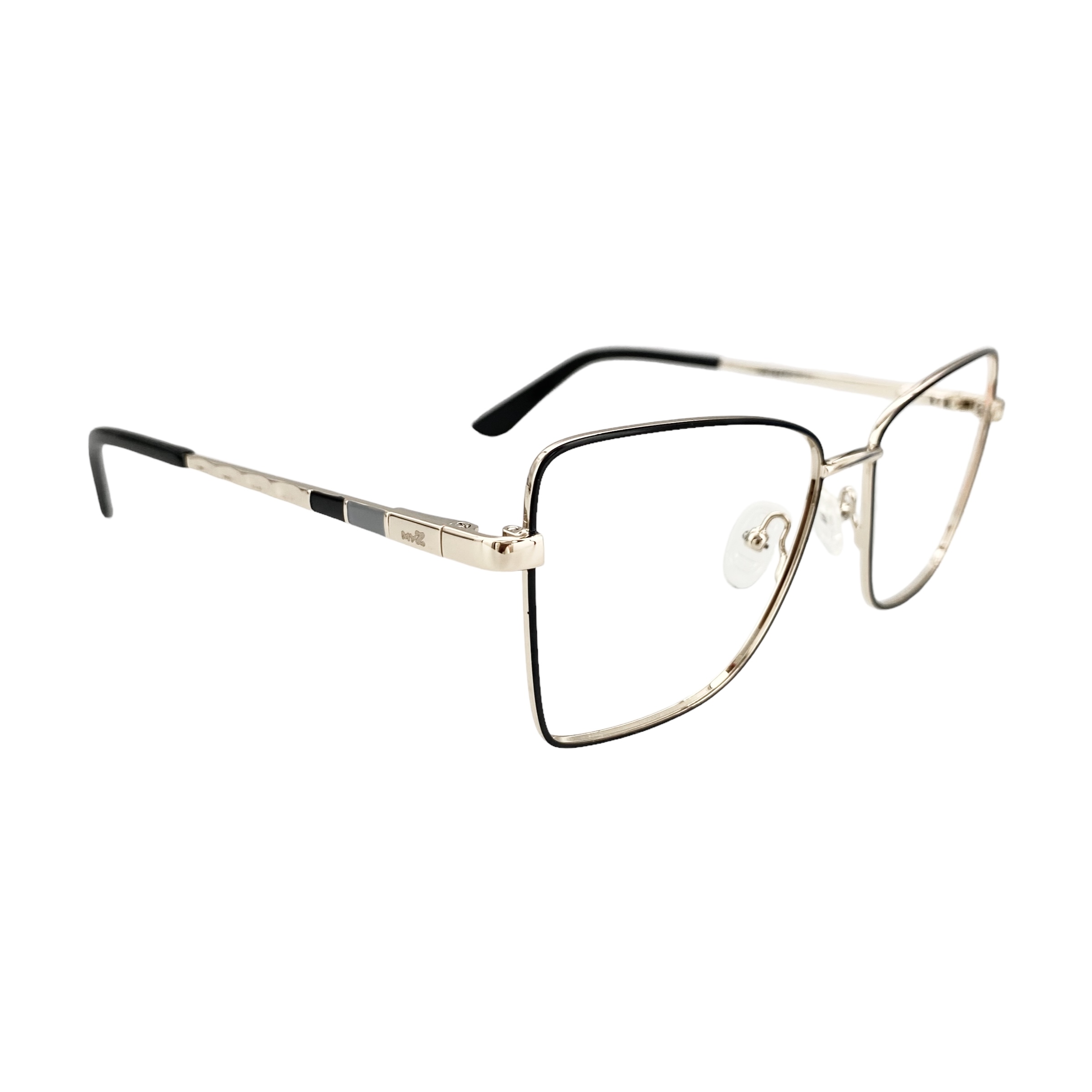 Óculos MYZ QUADRADO OURO COM DETALHE PRETO - Imagem 2