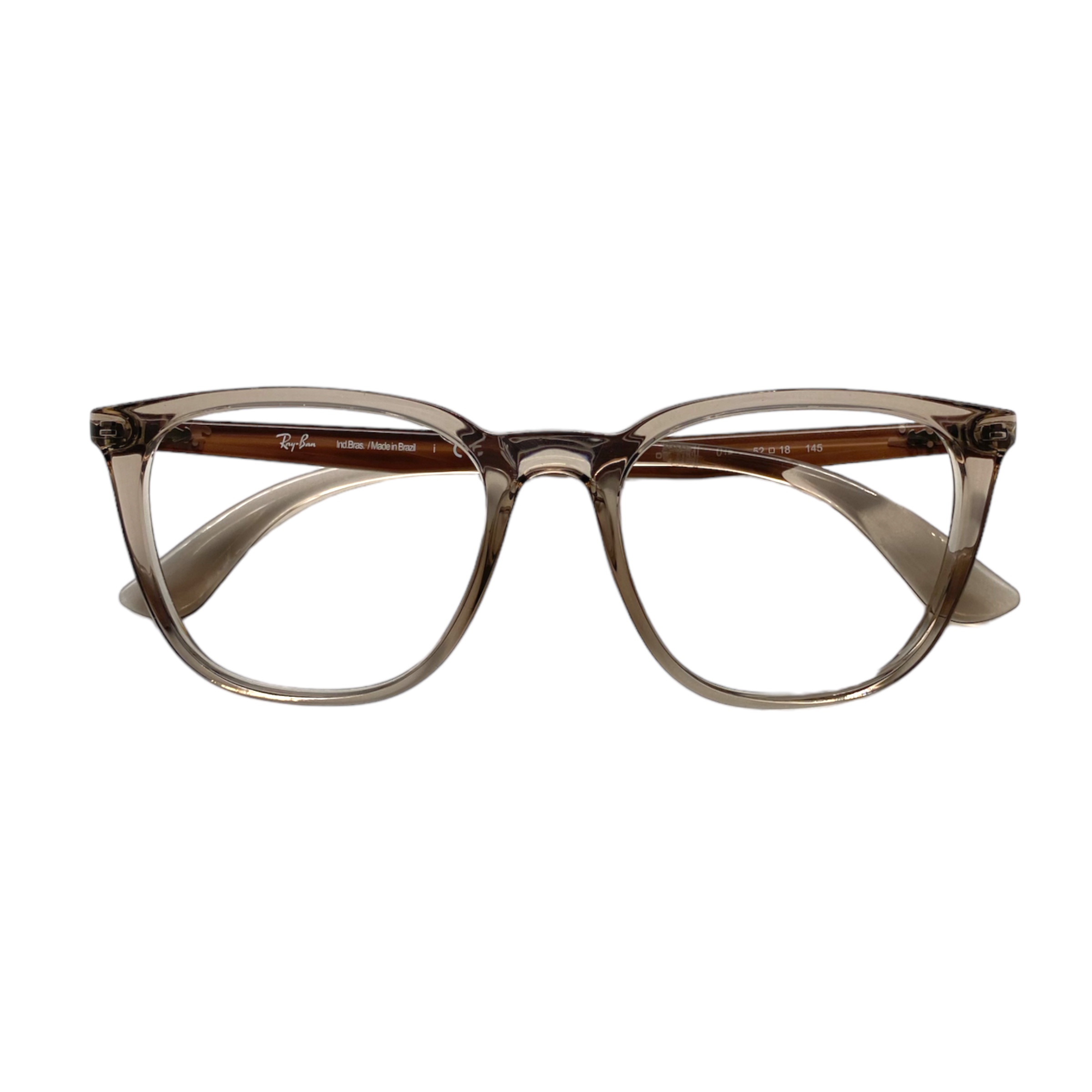 Óculos RAYBAN QUADRADO MARROM TRANSLÚCIDO