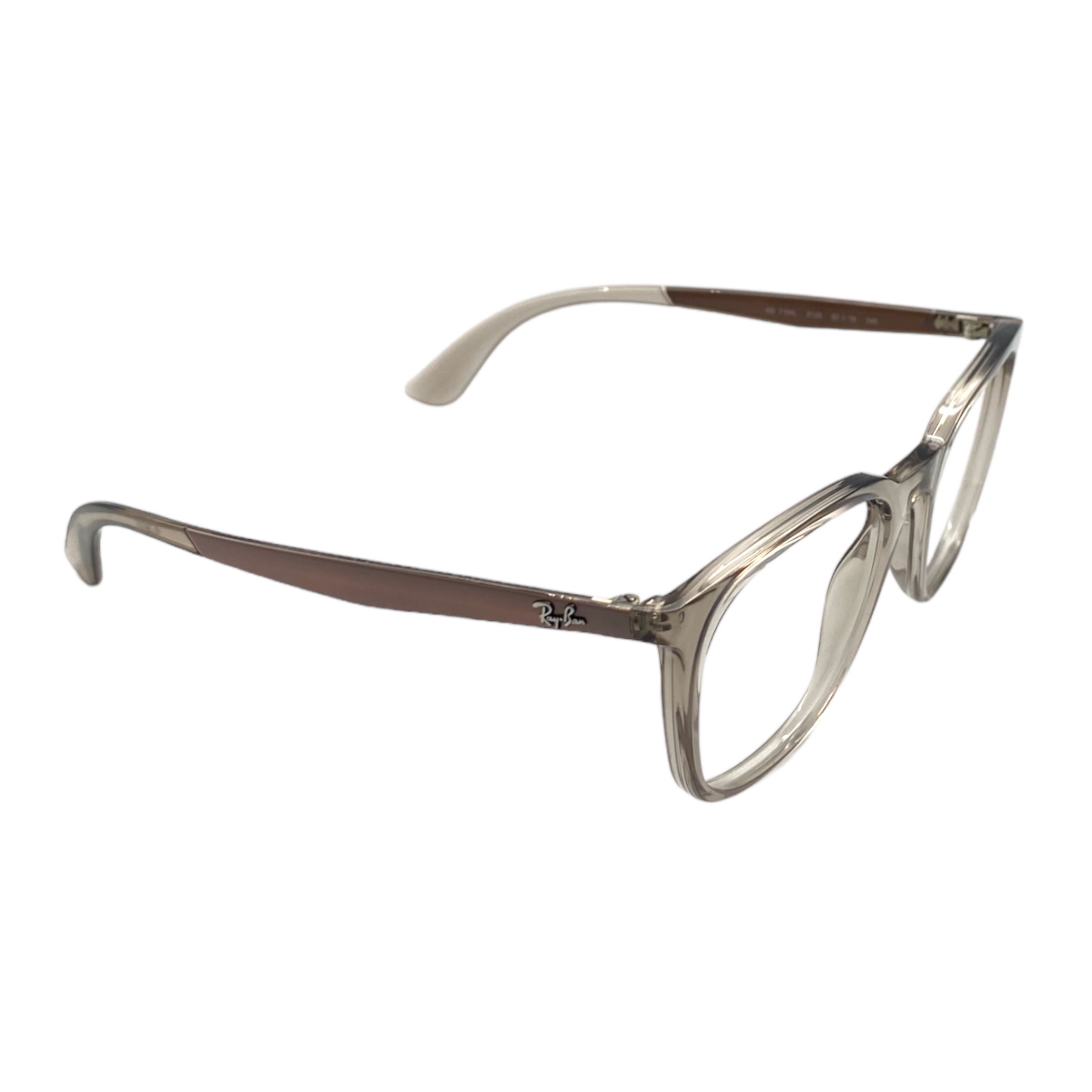 Óculos RAYBAN QUADRADO MARROM TRANSLÚCIDO - Imagem 2