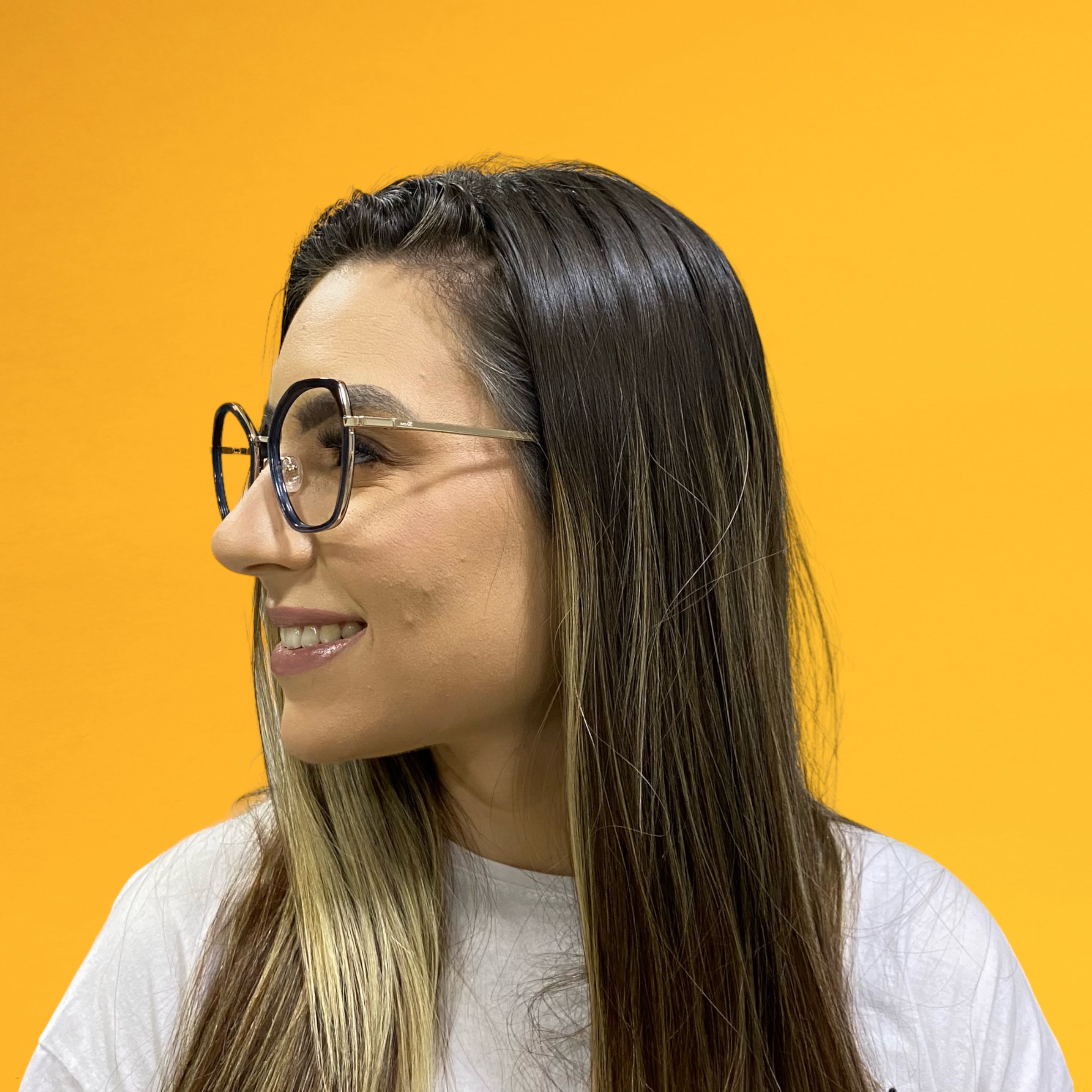 Óculos MYZ OVAL AZUL TRANSLÚCIDO - Imagem 4