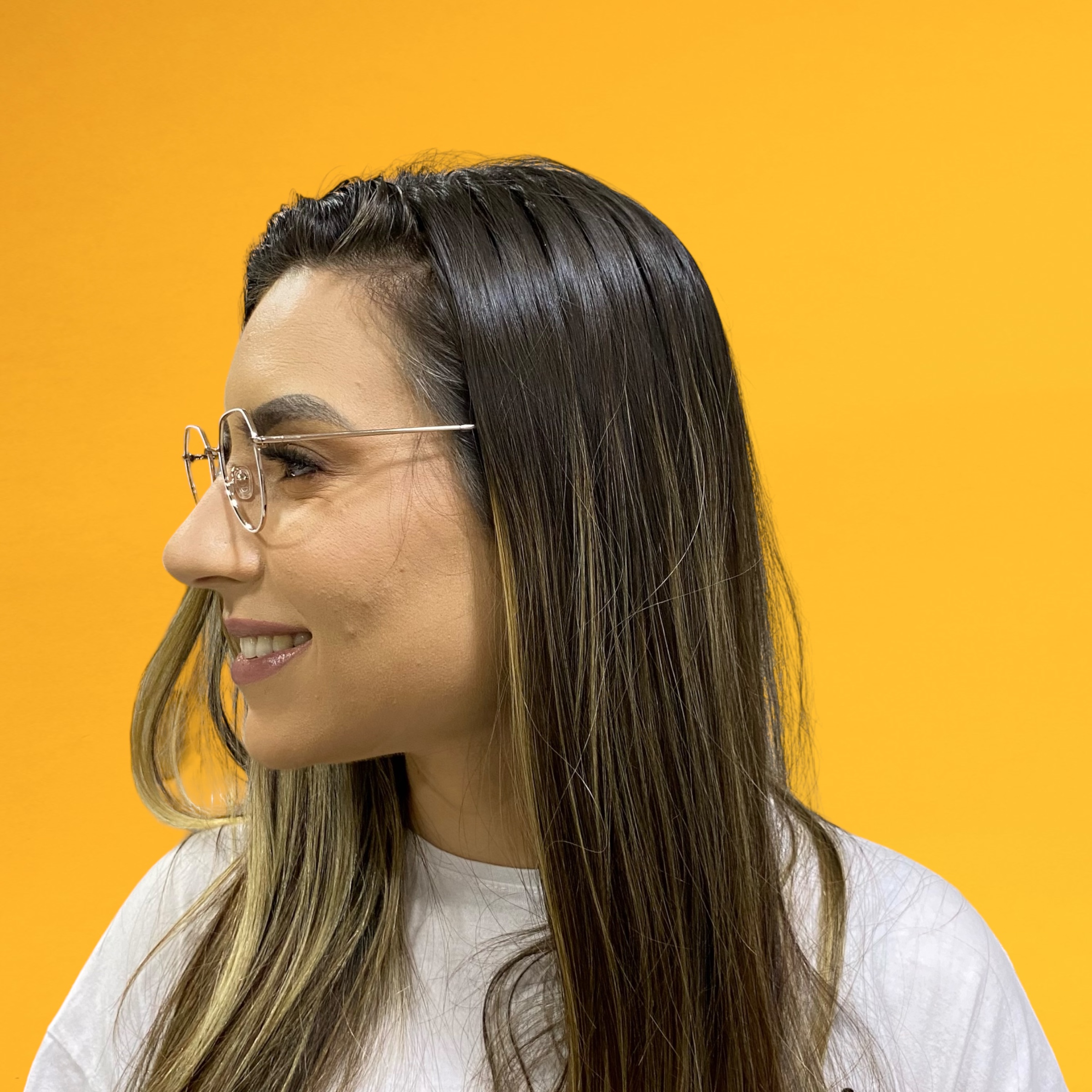 Óculos MYZ HEXAGONAL BRANCO - Imagem 4