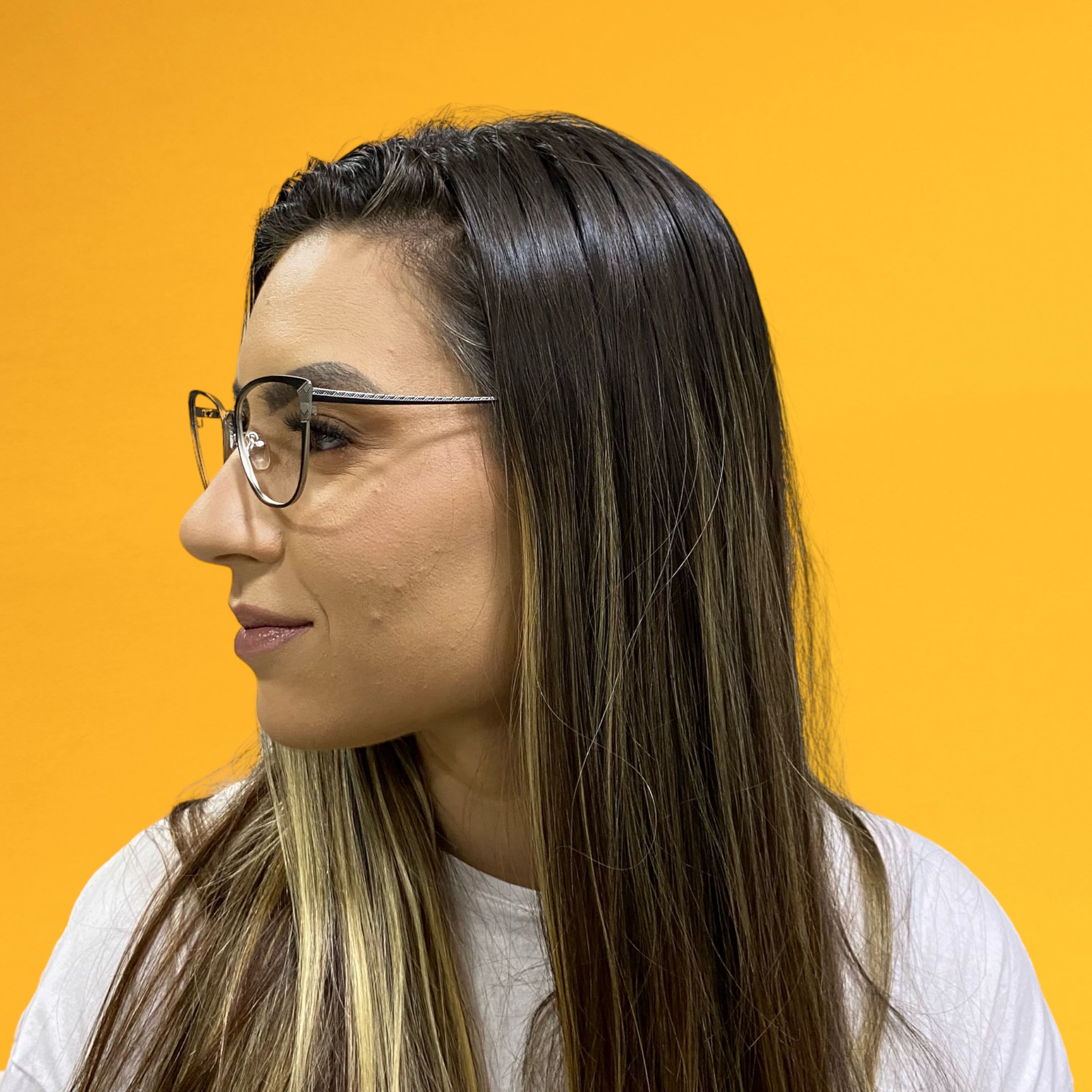 Óculos MYZ GATINHO PRETO COM DETALHES - Imagem 4