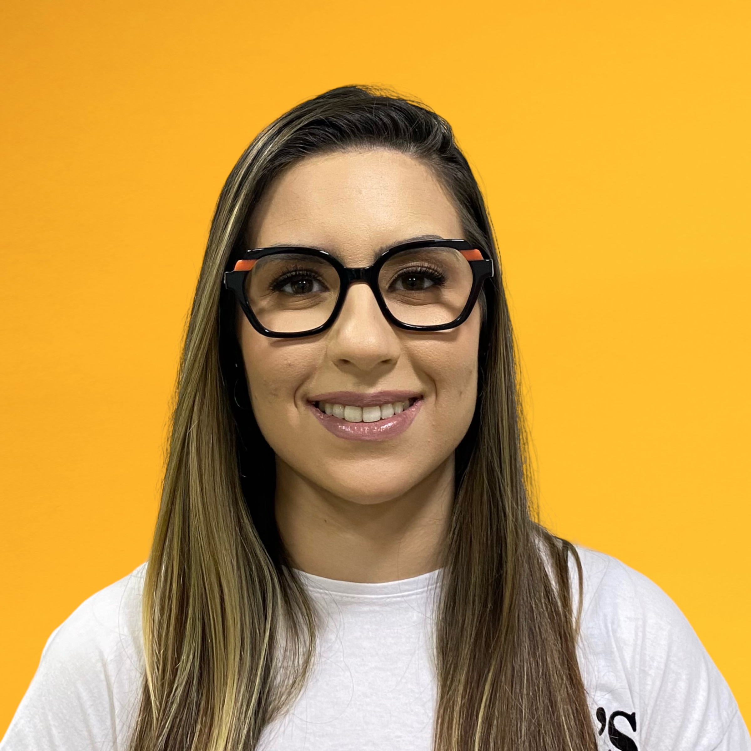 Óculos MYZ REDONDO PRETO COM DETALHE LARANJA - Imagem 3