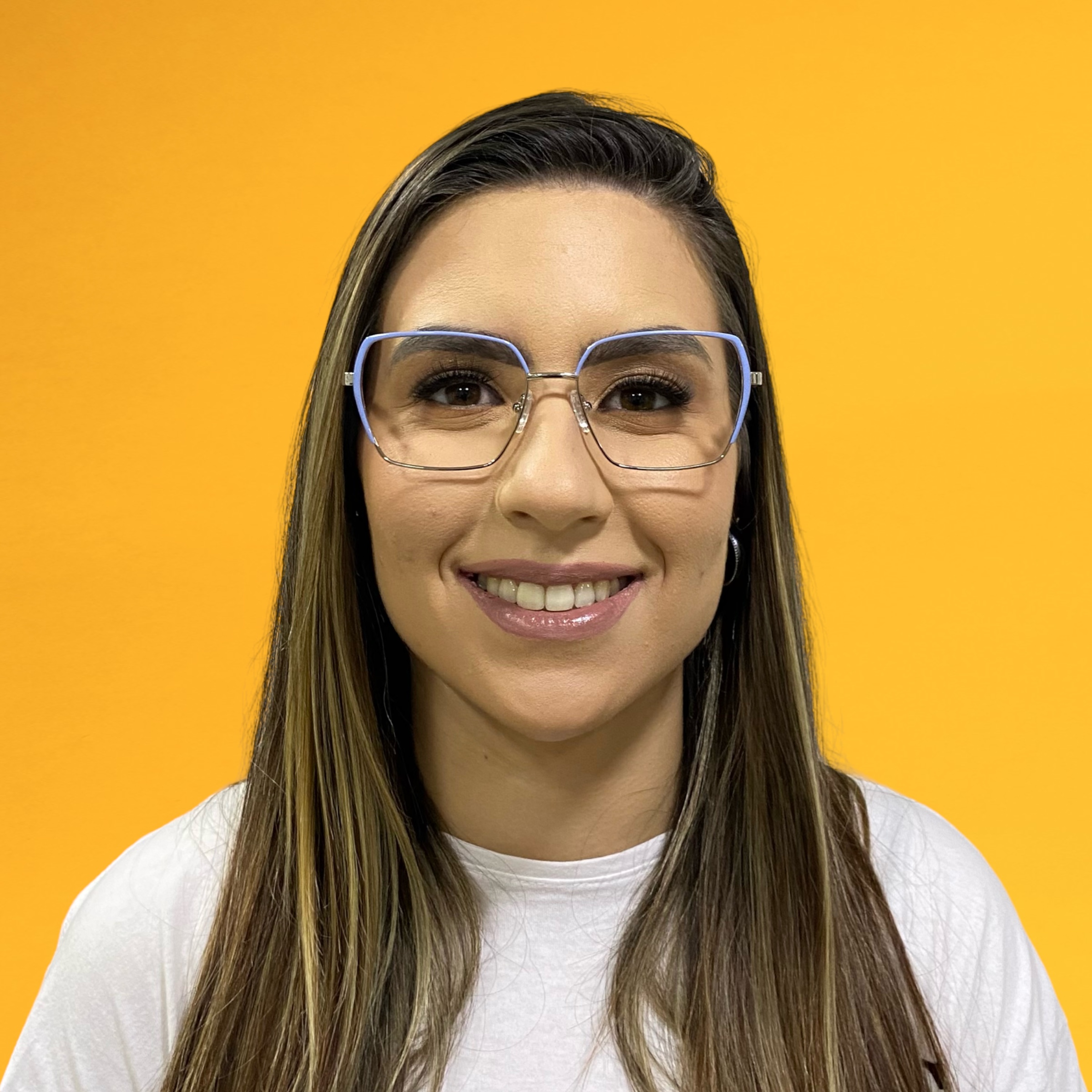 Óculos MYZ QUADRADO PRATA DETALHE AZUL - Imagem 3