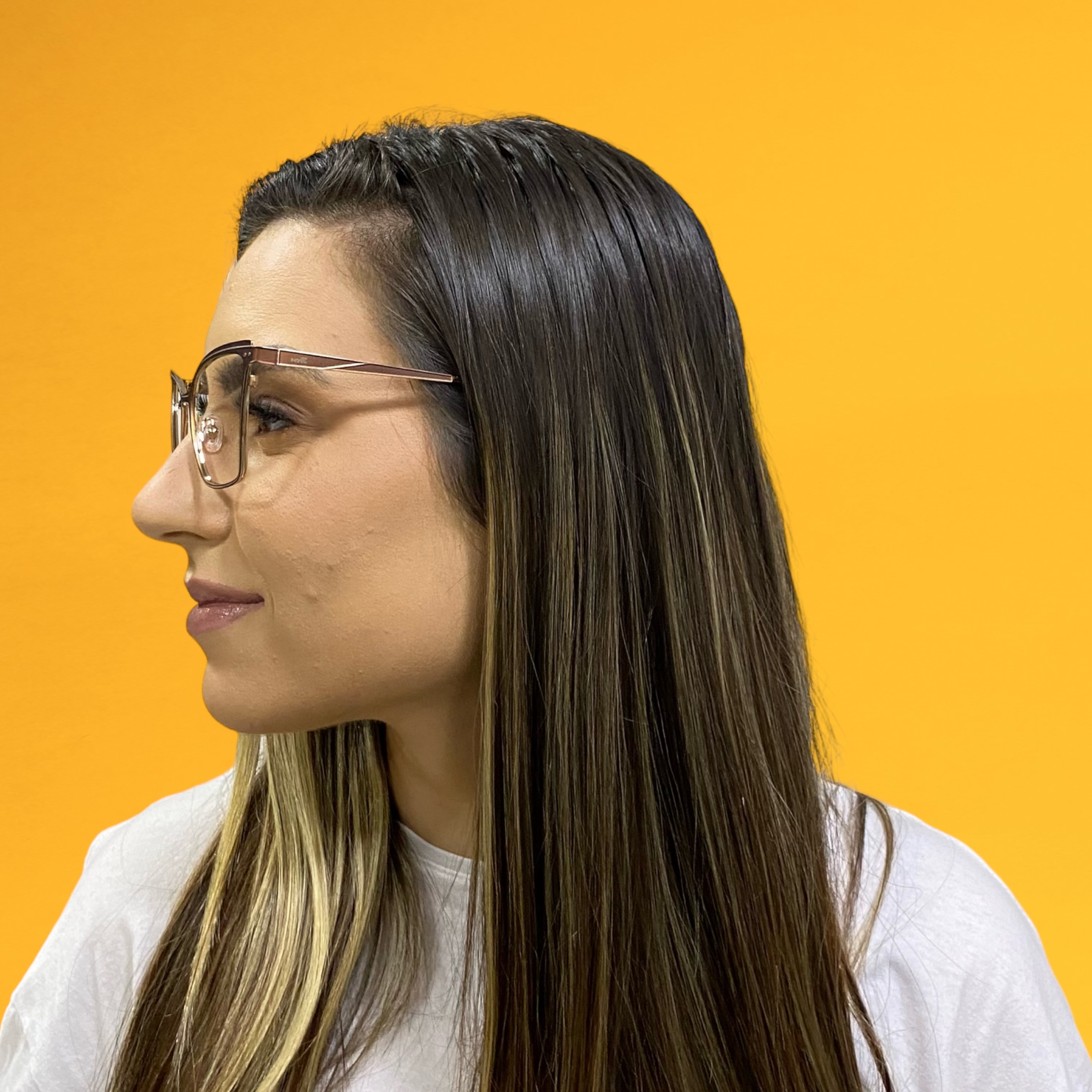 Óculos MYZ GATINHO MARRON COM DETALHE OURO - Imagem 4