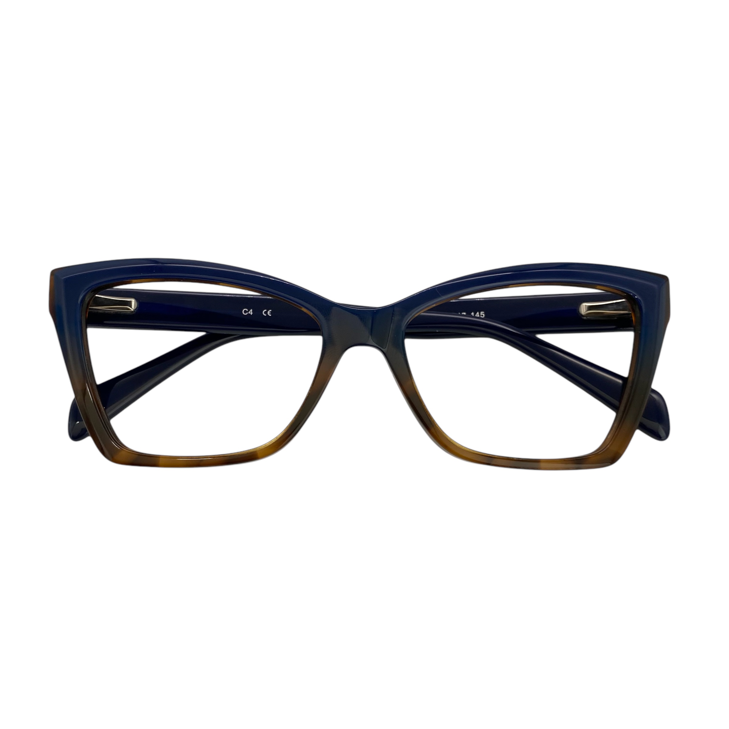 Óculos MYZ GATINHO AZUL COM DETALHES MARROM