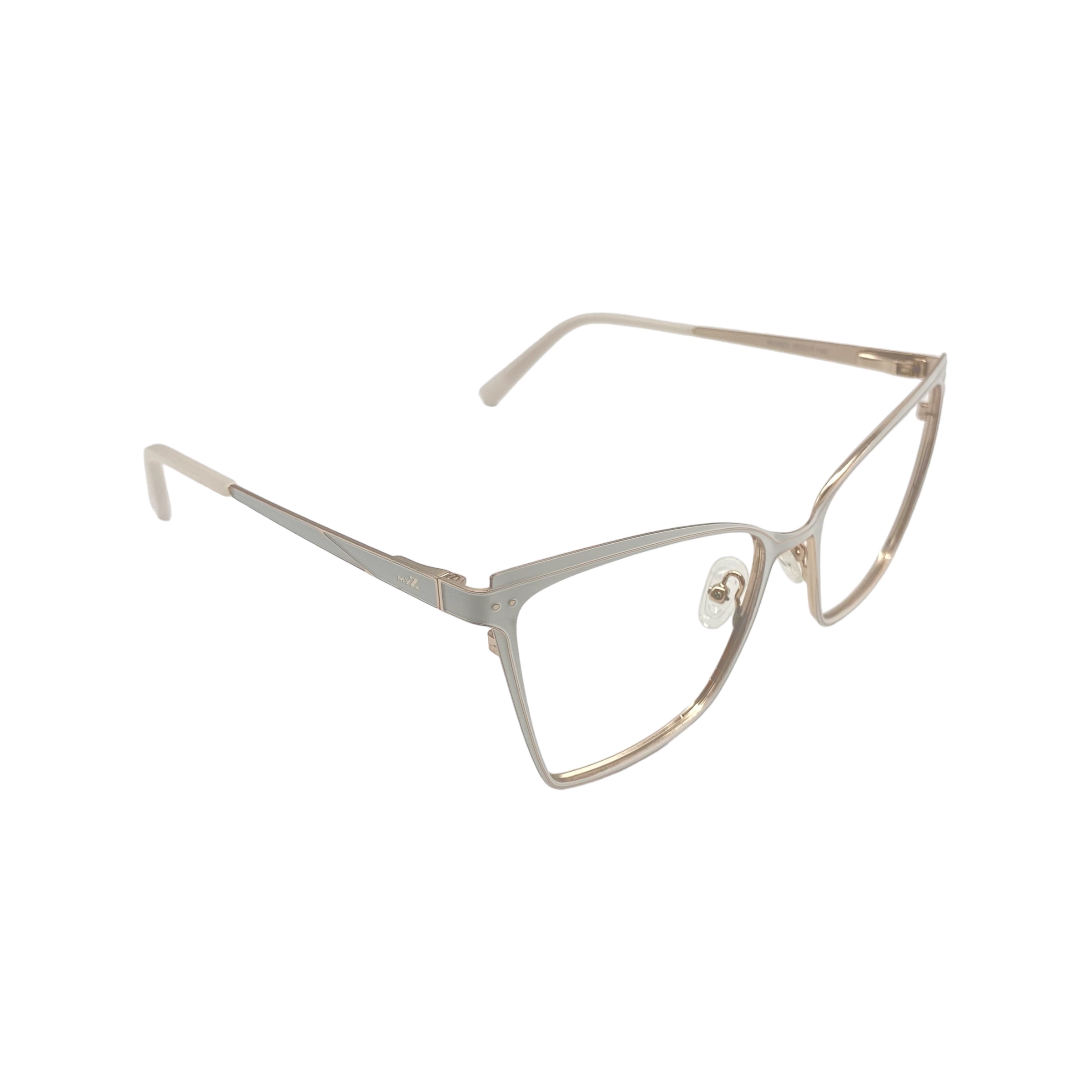 Óculos MYZ GATINHO BRANCO COM DETALHES OURO - Imagem 2