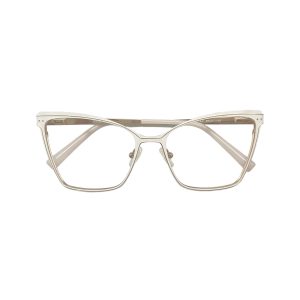 Óculos MYZ GATINHO BRANCO COM DETALHES OURO