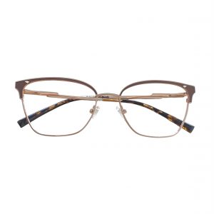 Óculos MYZ GATINHO OURO COM DETALHES MARROM