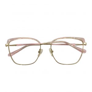 Óculos MYZ GATINHO OURO COM DETALHES ROSA