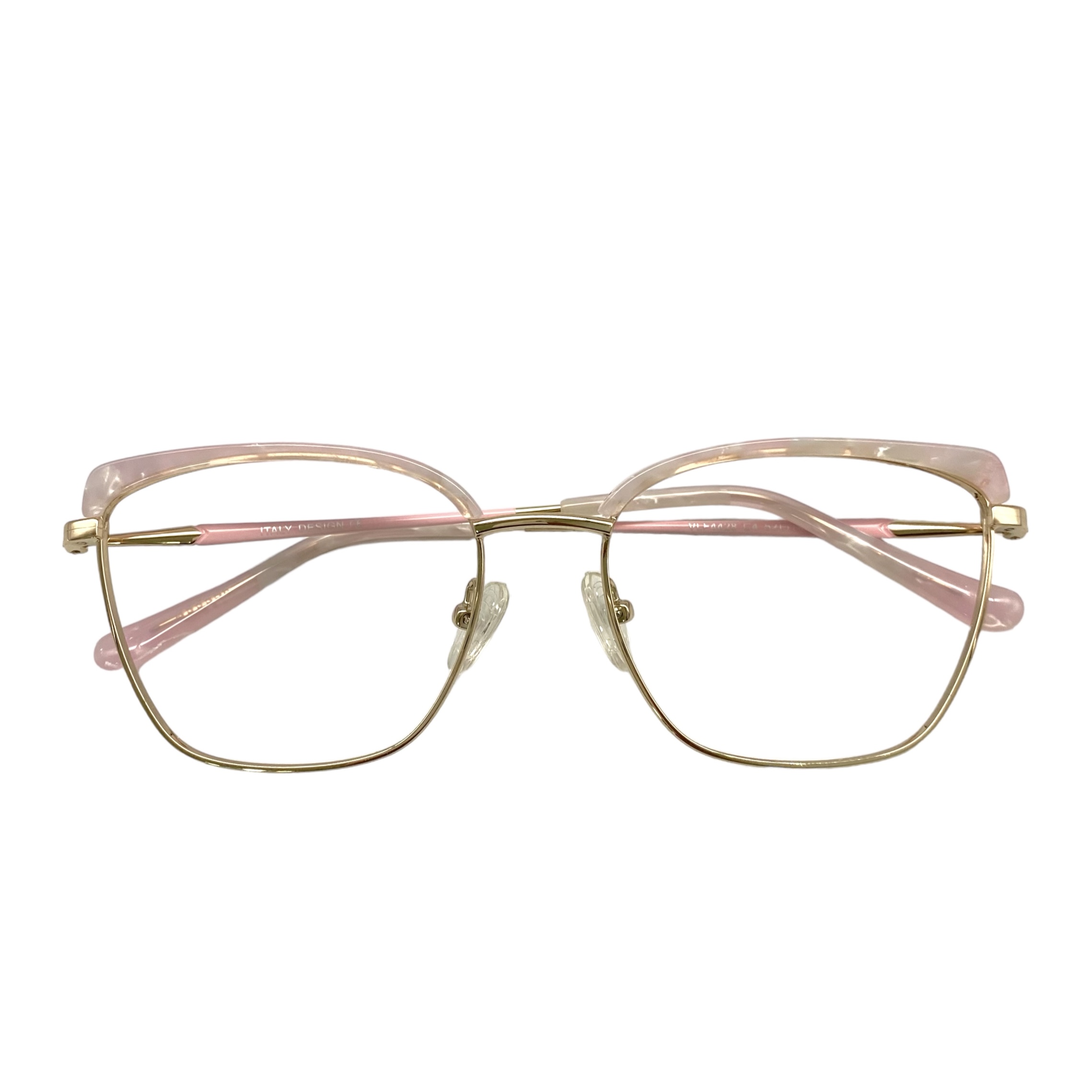 Óculos MYZ GATINHO OURO COM DETALHES ROSA