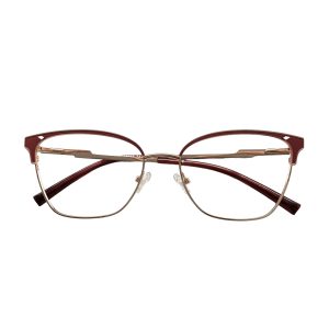 Óculos MYZ GATINHO OURO COM DETALHE VERMELHO