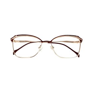 Óculos MYZ GATINHO OURO COM DETALHES VERMELHO