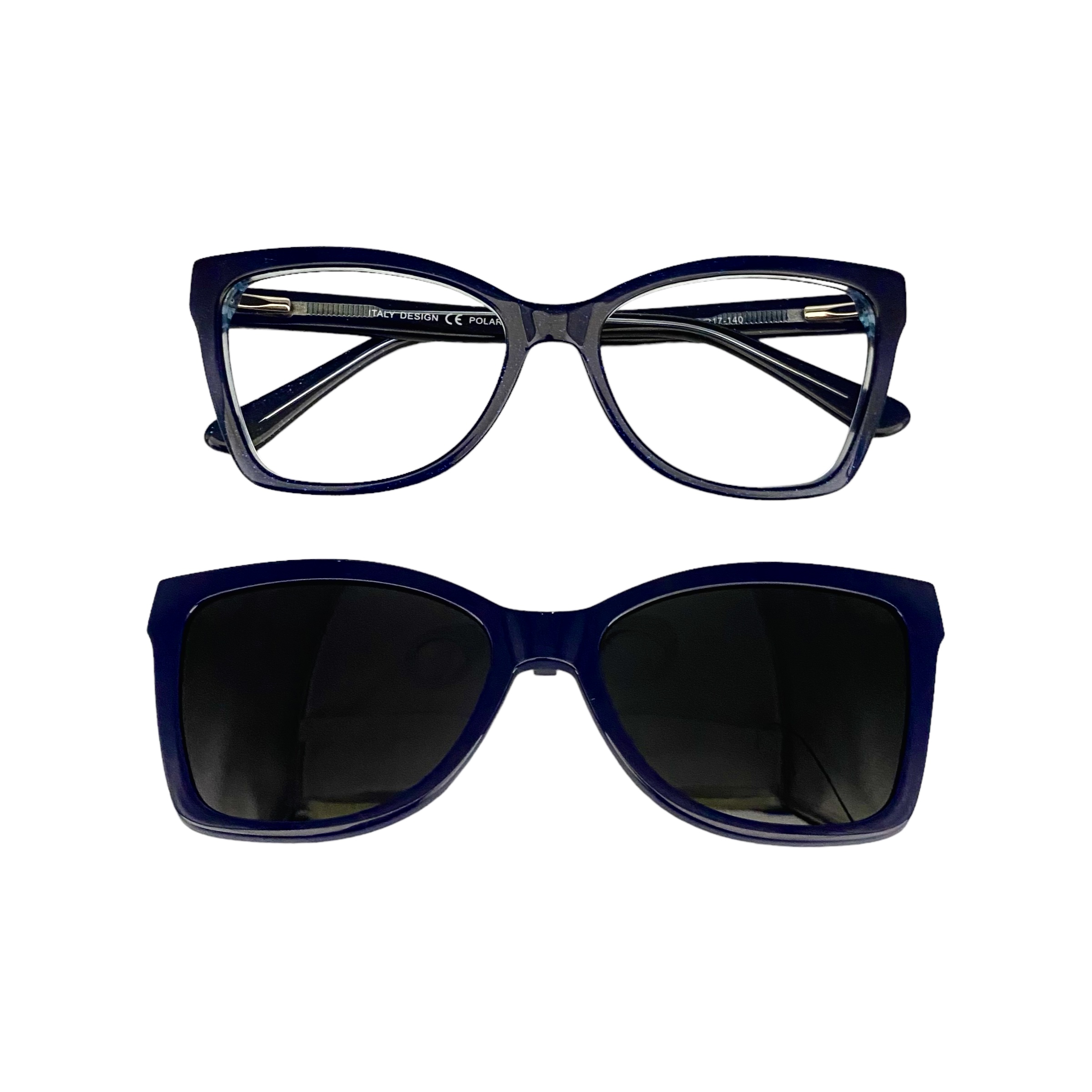 Óculos MYZ GATINHO AZUL COM DETALHES BRILHO