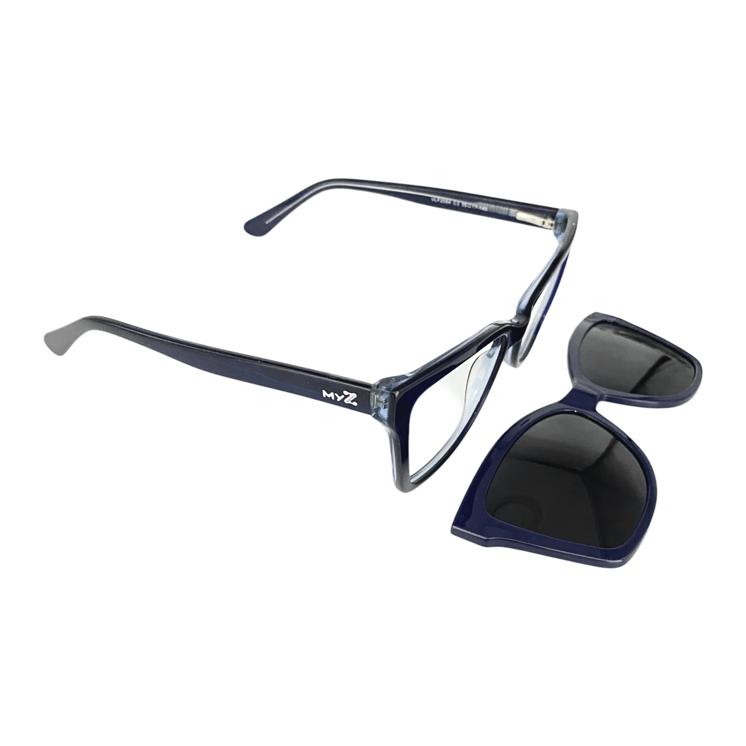 Óculos MYZ GATINHO AZUL COM DETALHES BRILHO - Imagem 2