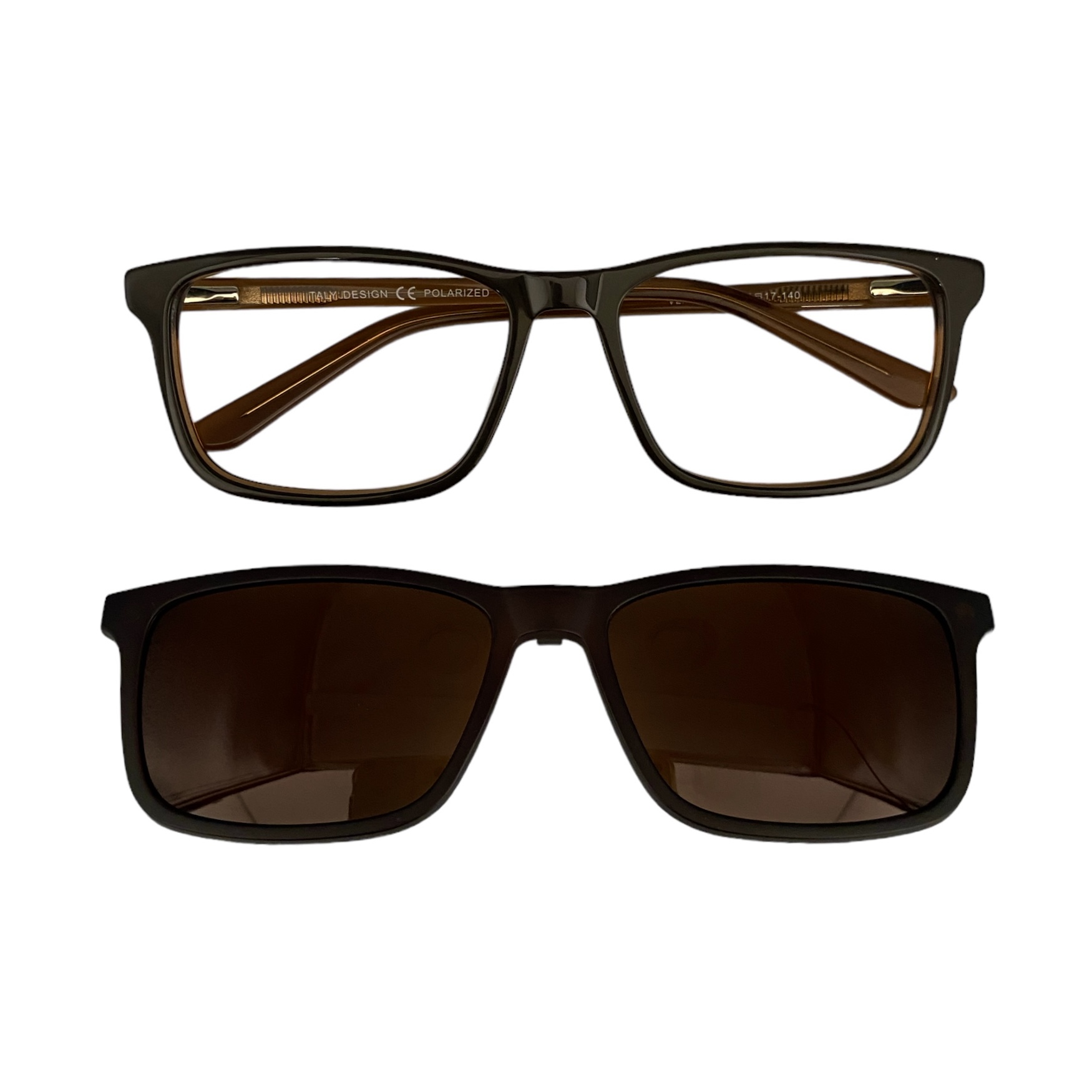 Óculos MYZ RETANGULAR MARROM