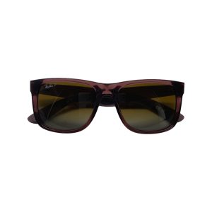 Óculos RAYBAN QUADRADO POLIDO MARROM ESCURO TRANSPARENTE
