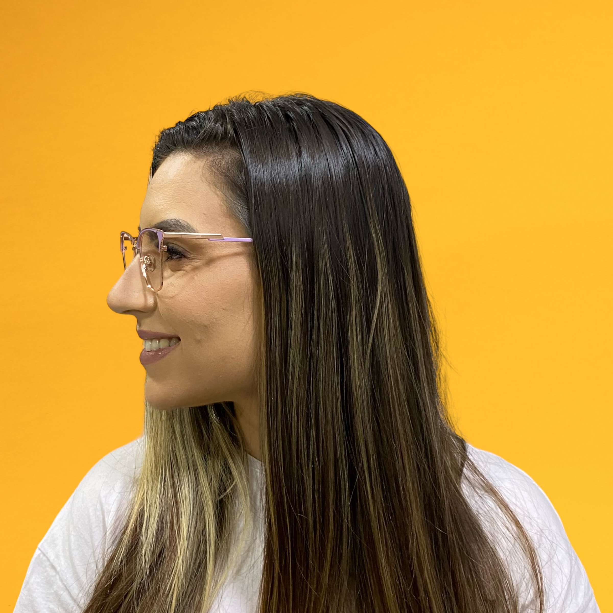 Óculos MYZ GATINHO OURO COM DETALHE ROSÉ - Imagem 4