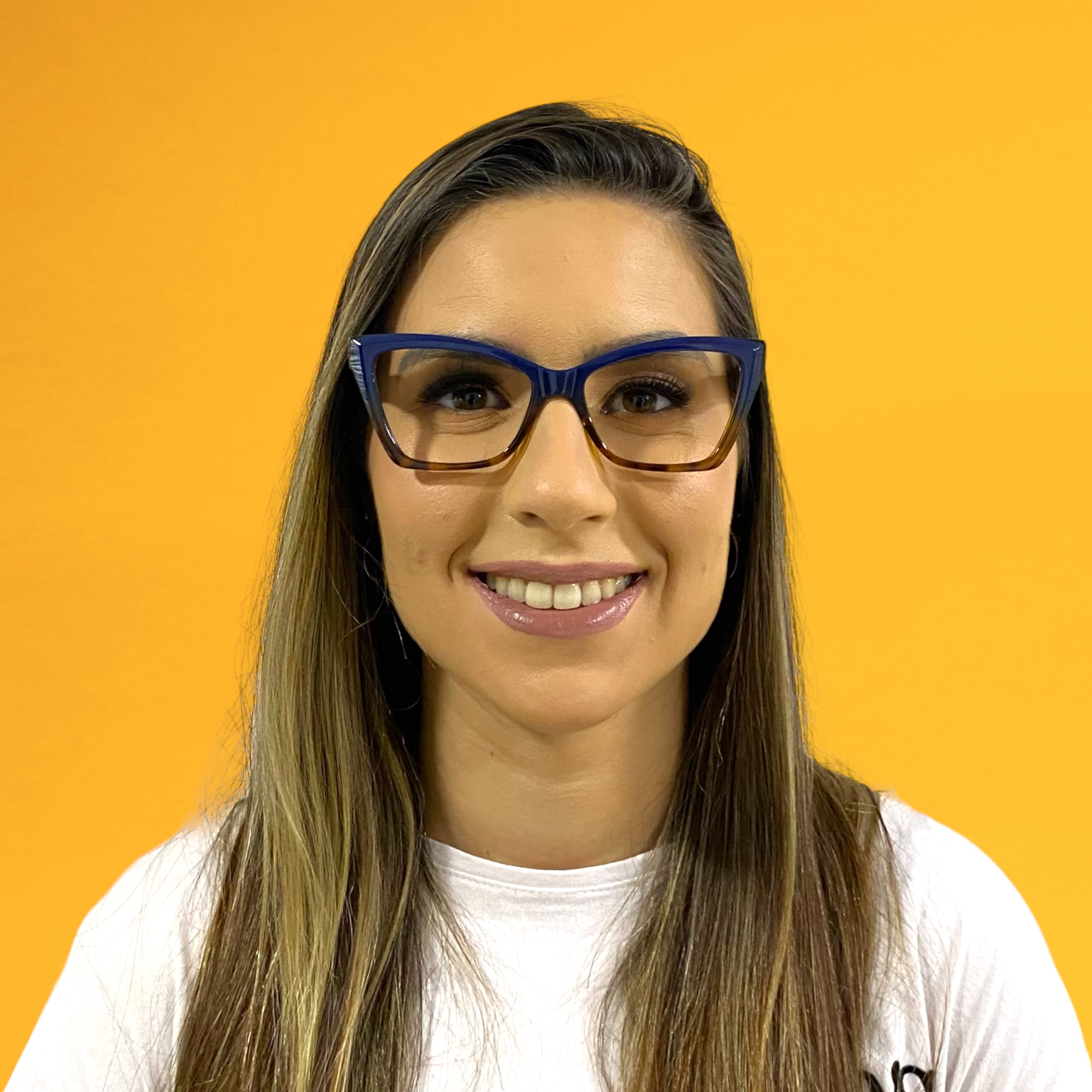 Óculos MYZ GATINHO AZUL COM DETALHES MARROM - Imagem 3