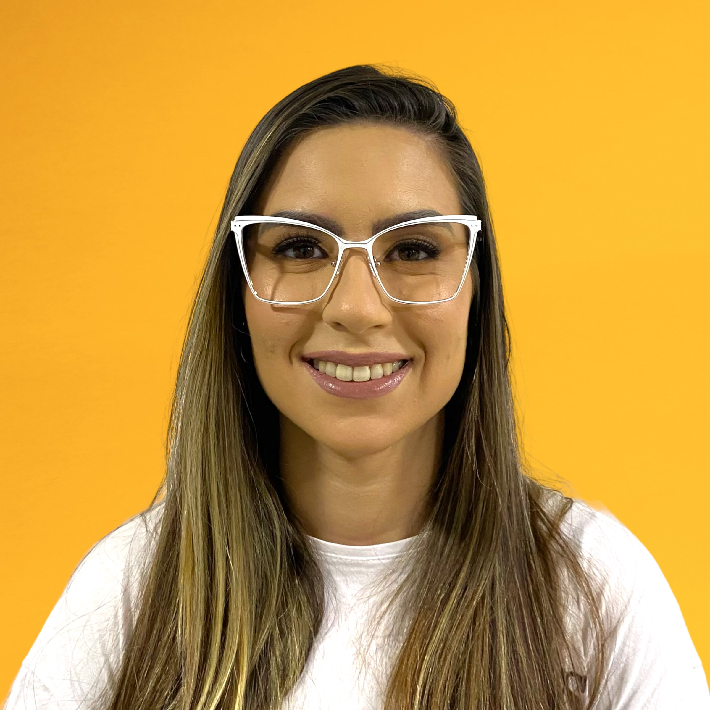 Óculos MYZ GATINHO BRANCO COM DETALHES OURO - Imagem 3