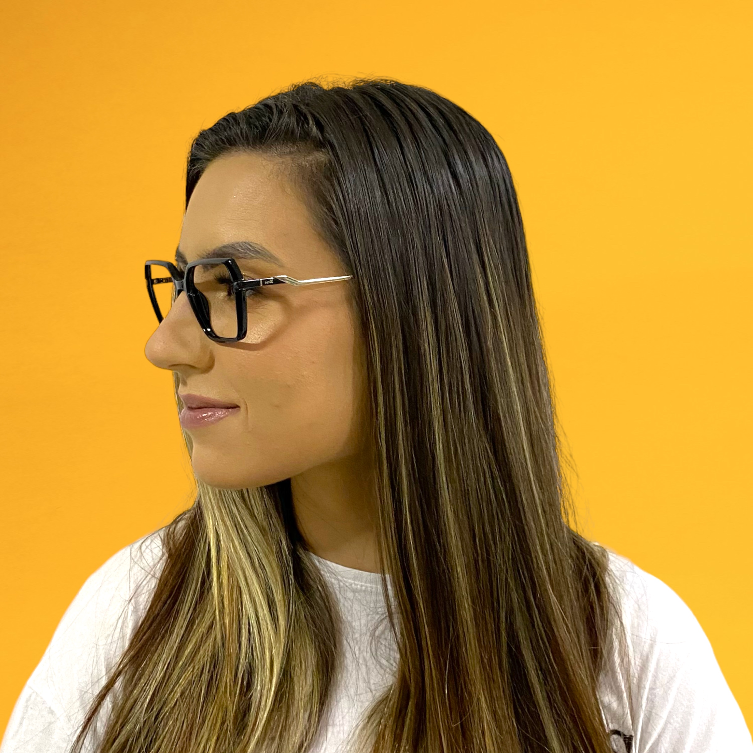 Óculos MYZ HEXAGONAL PRETA - Imagem 4