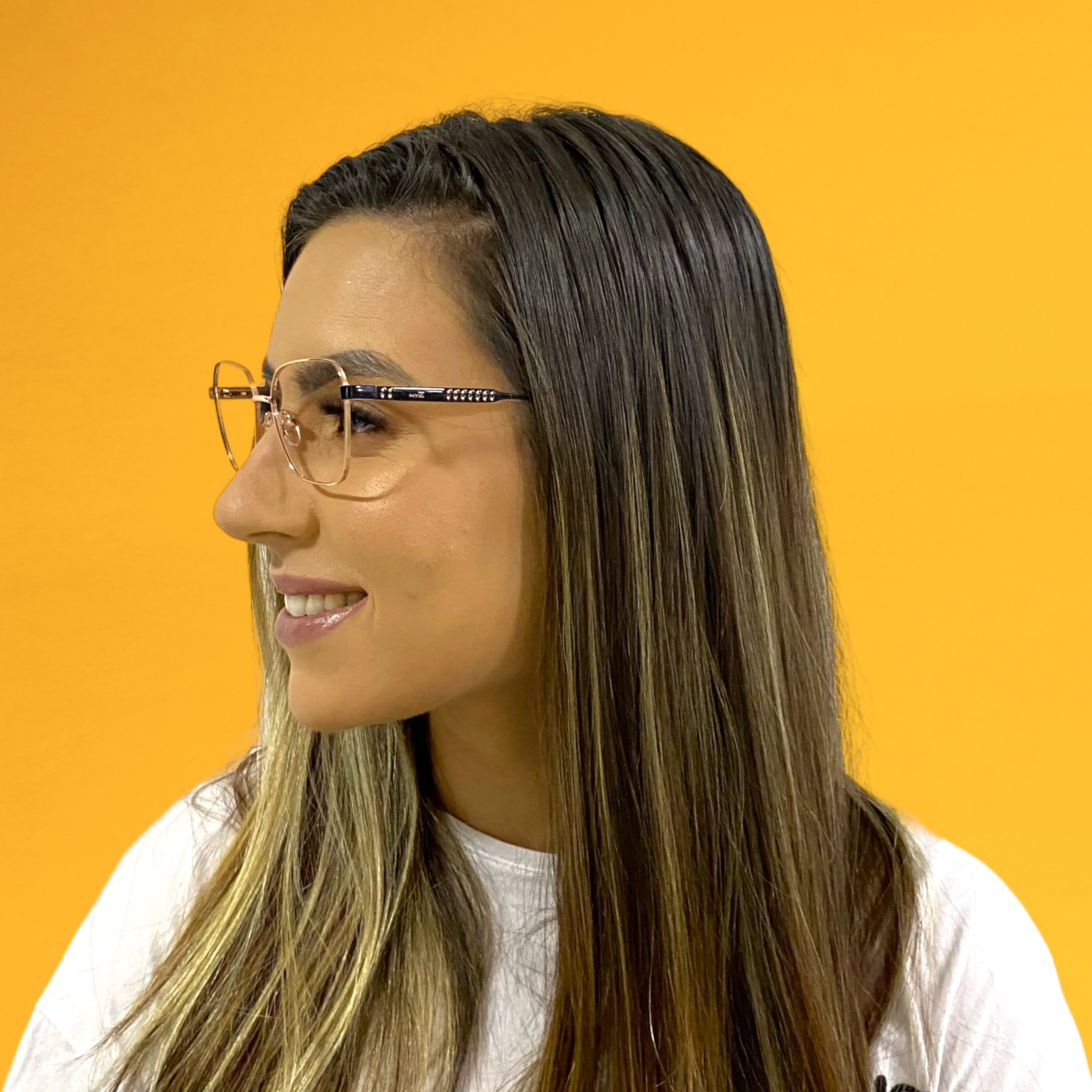 Óculos MYZ QUADRADO OURO - Imagem 4