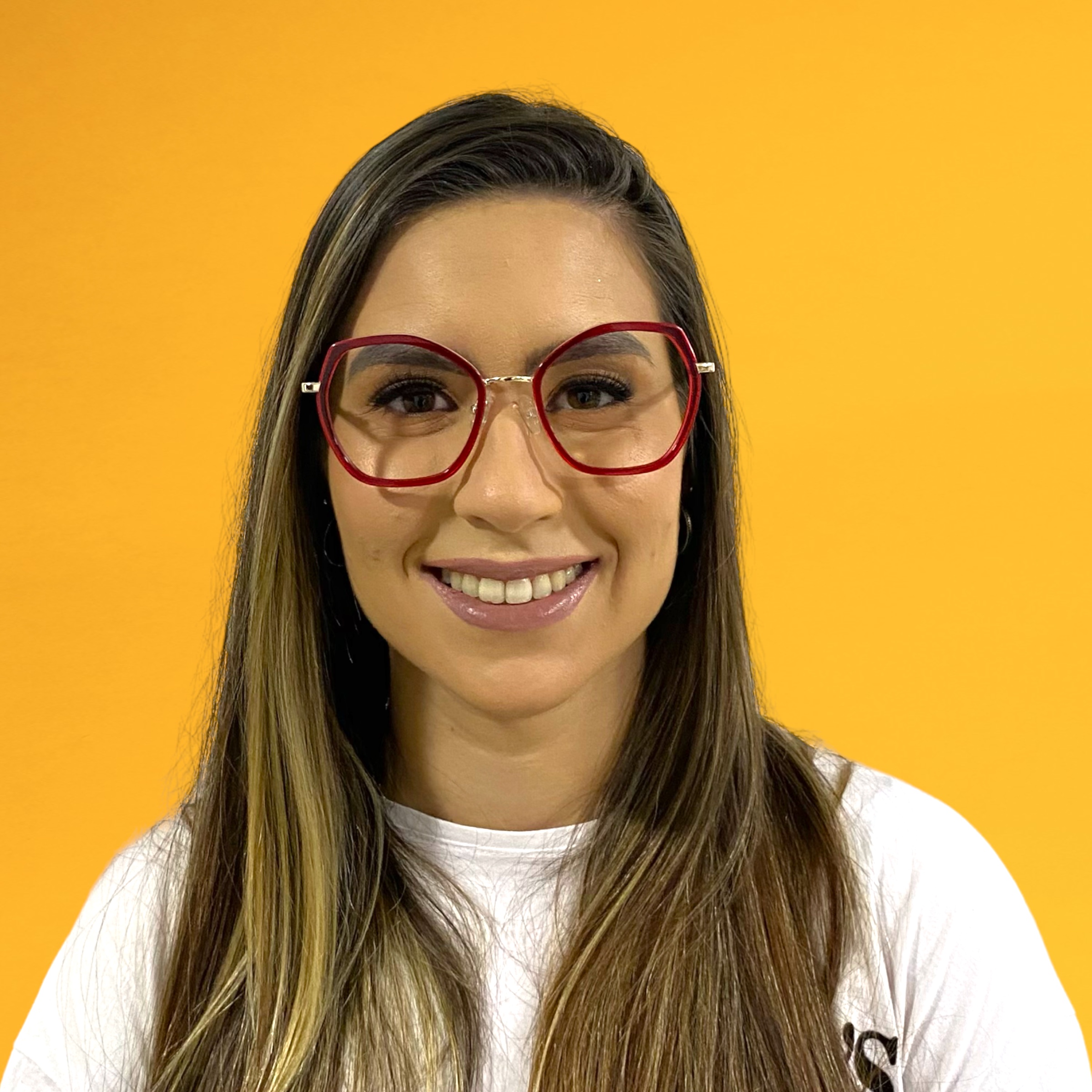 Óculos MYZ HEXAGONAL VERMELHO COM DETALHES OURO - Imagem 3