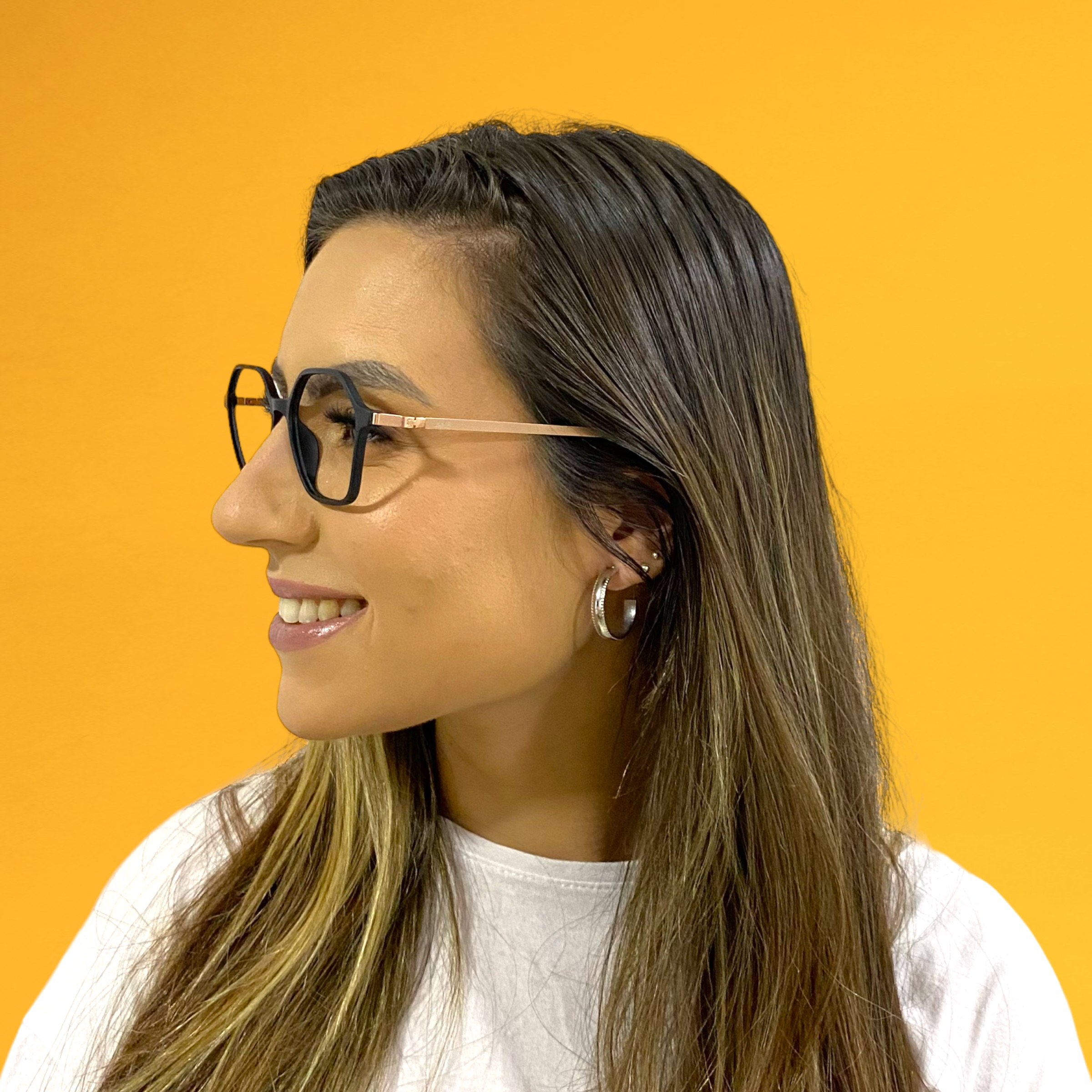 Óculos MYZ HEXAGONAL PRETO - Imagem 4