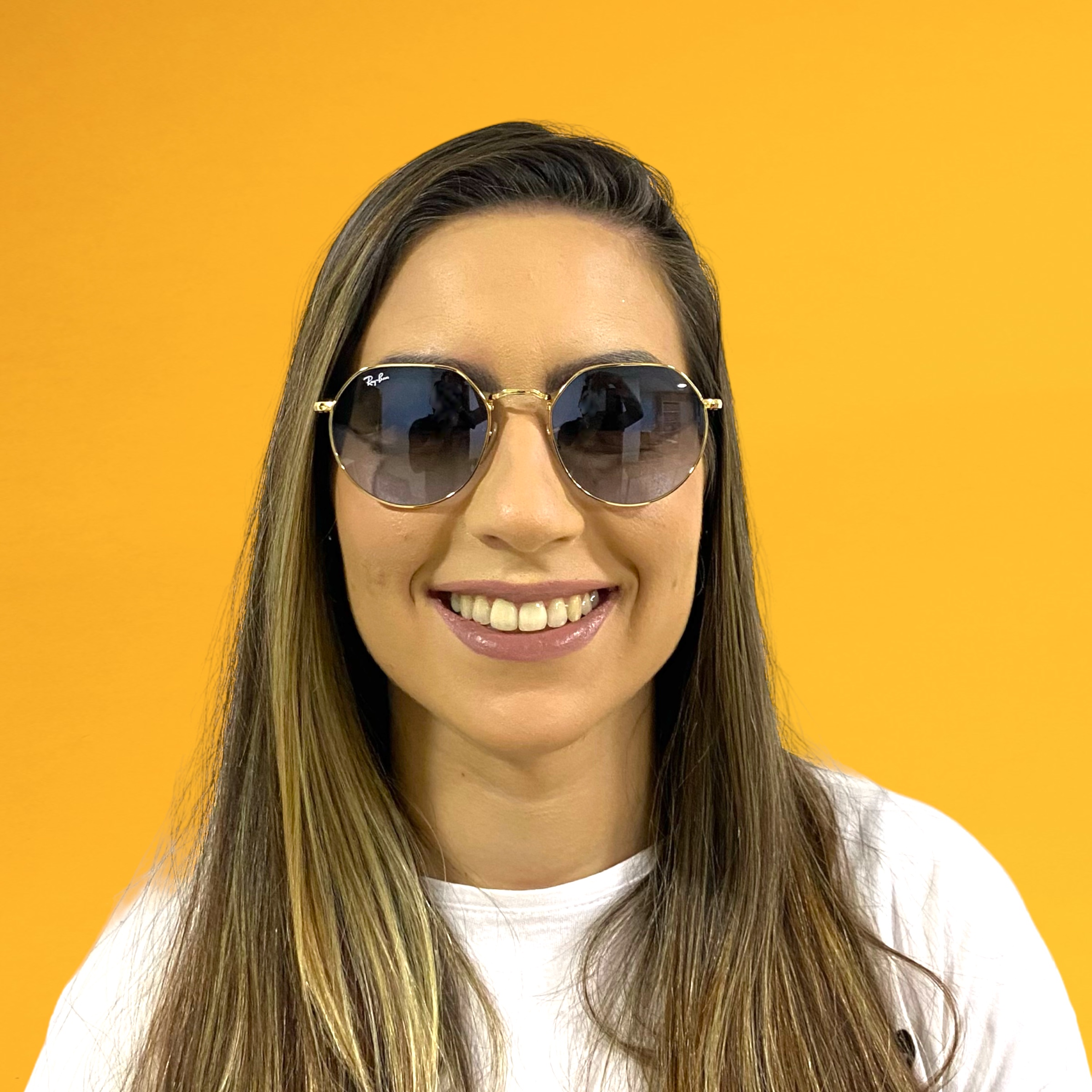 Óculos RAYBAN HEXAGONAL DOURADO - Imagem 3