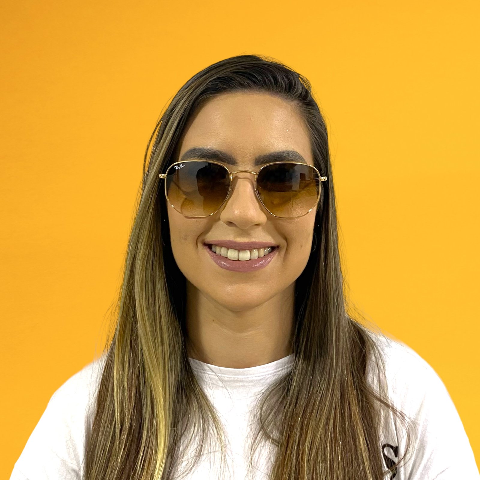 Óculos RAYBAN HEXAGONAL OURO - Imagem 3