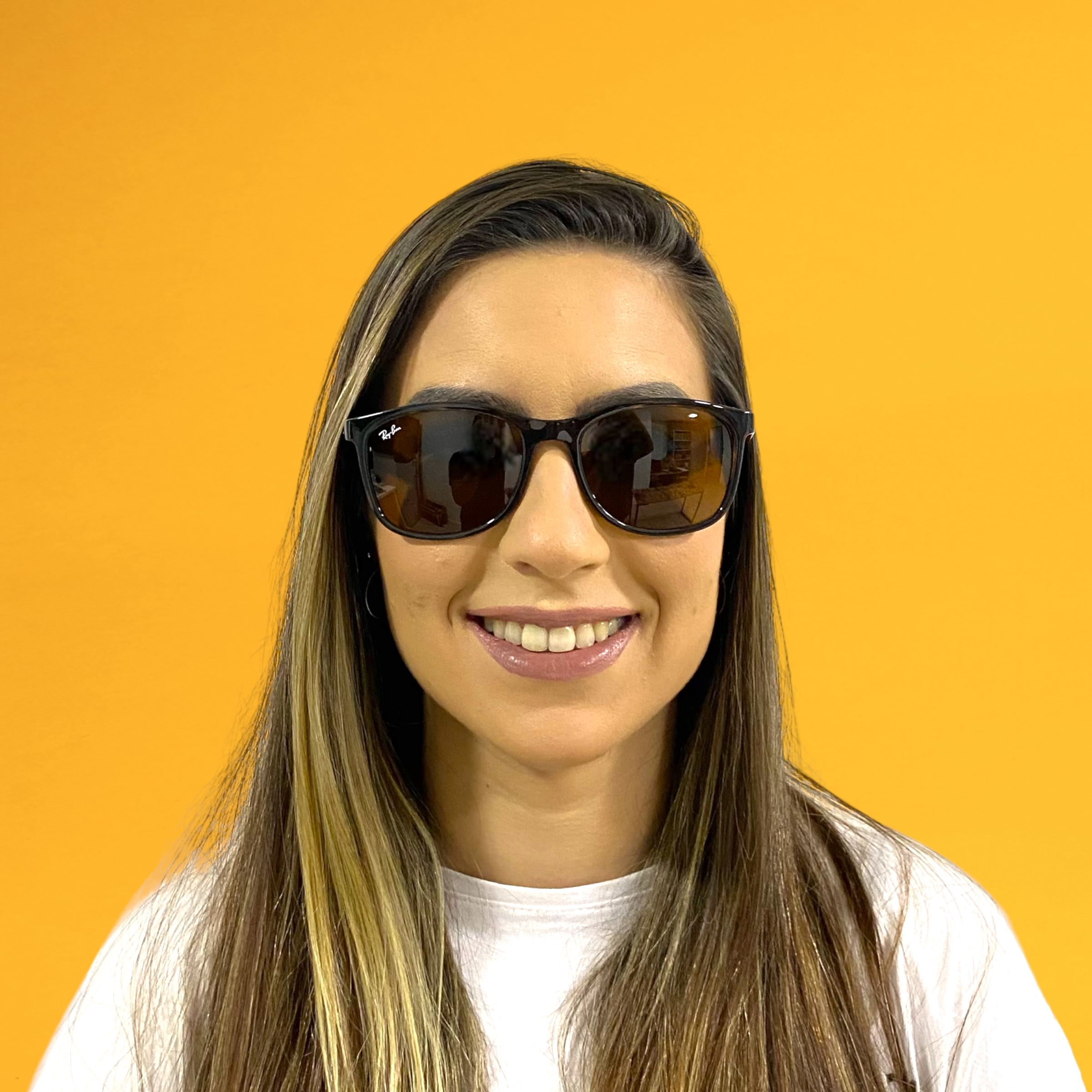 Óculos RAYBAN QUADRADO POLIDO HAVANA - Imagem 3