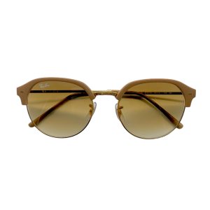 Óculos RAYBAN REDONDO BEGE OURO